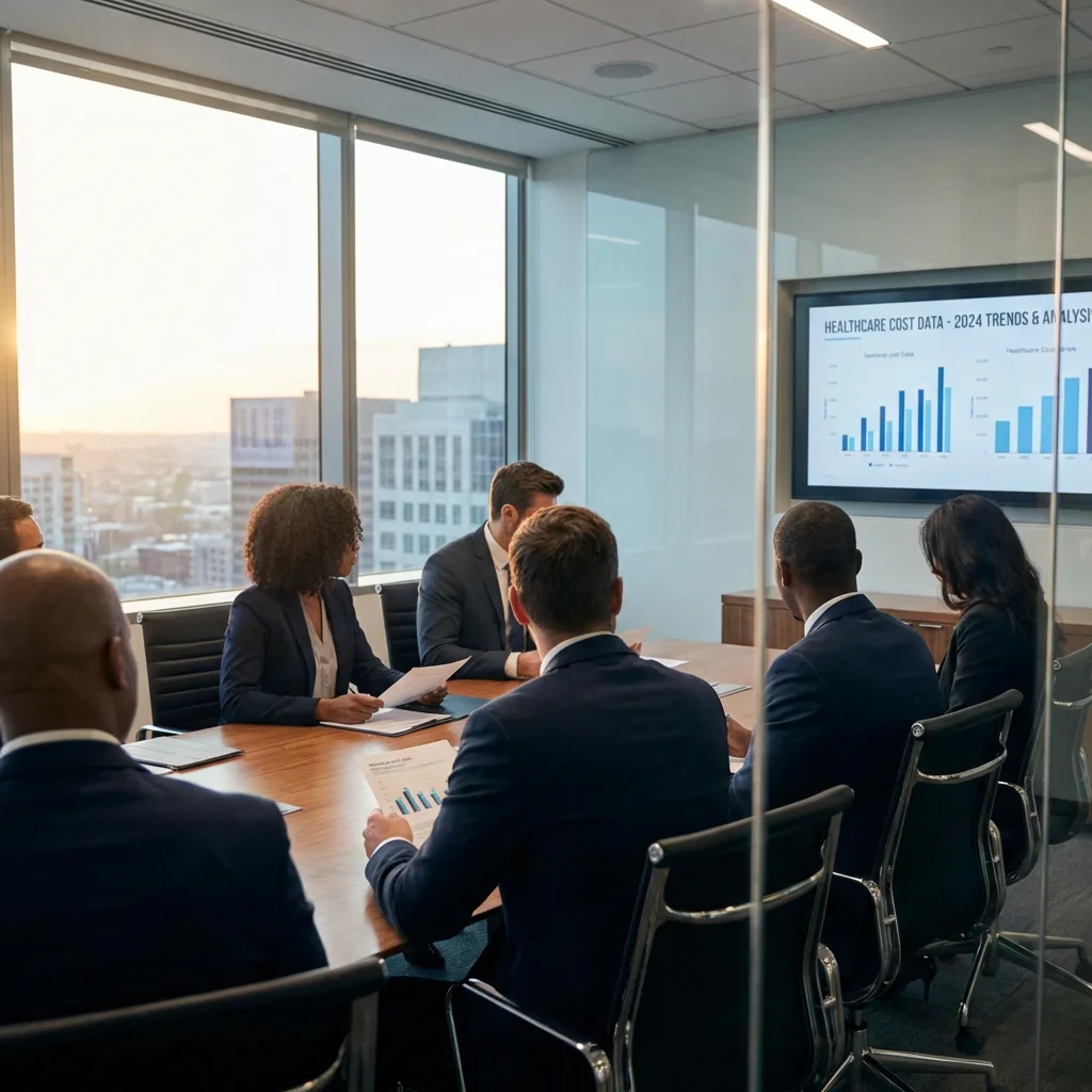 Healthcare contract review meeting